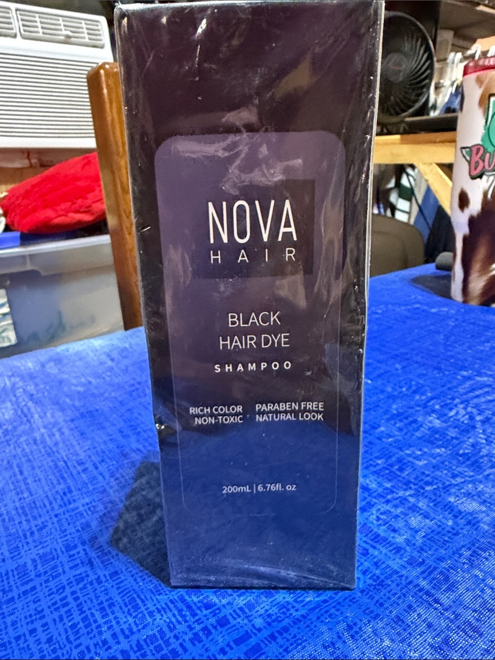 Source Unknown Nova Hair Black Hair Dye Shampoo - Black
